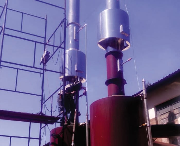 Filtro Seco e Lavador de Fumaça para chaminé industrial